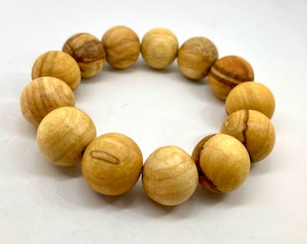 Fragrant handcrafted Palo Santo Healing Bracelet 16 mm