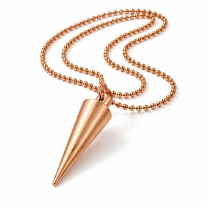 Pendule en cuivre véritable 100 % solide et noble avec chaîne