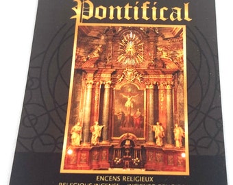 Paper incense One booklet of 36 strips Pontifical religious imported from France