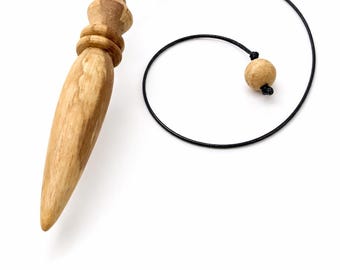 Fragrant handcrafted Palo Santo pendulum dowsing