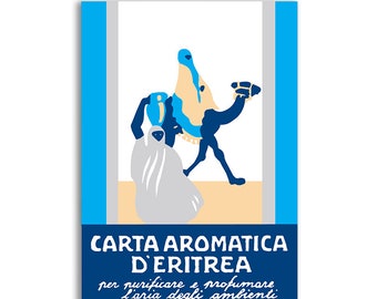 Carta Aromatica d'Eritrea (Aromatic Paper of Eritrea) blue Essence du Touareg paper incense