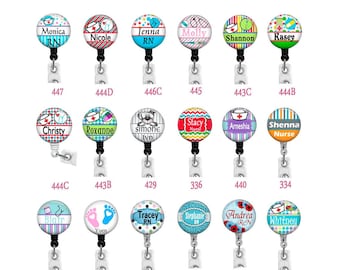 Personalized Nurse Badge Reel: Retractable ID Holder