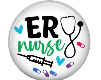 ER Nurse Retractable ID Badge Reel Holder