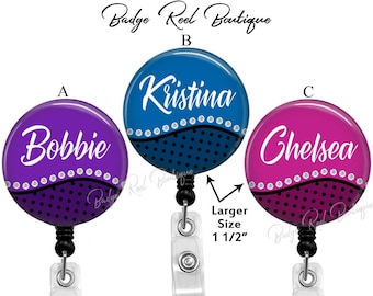 Personalized Retractable Badge Reel: Nurse, Office Worker ID Holder