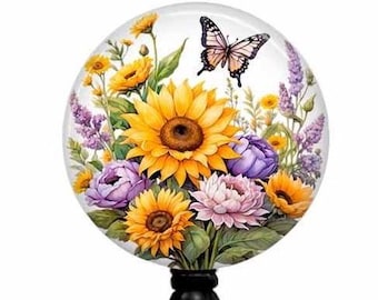 Sunflower Badge Reel: Floral ID Holder for Nurse, Teacher
