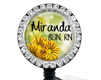 Sunflower Badge Reel, 10B