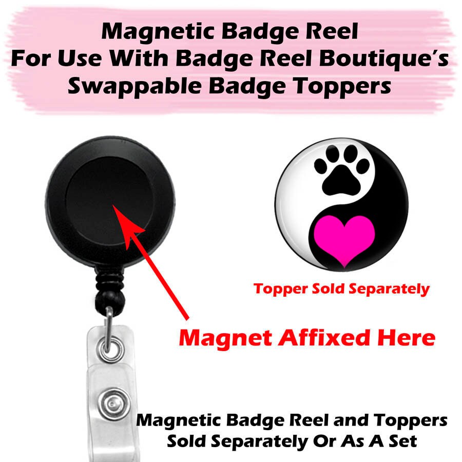 Interchangeable Retractable Badge Reel Holder For Use Etsy