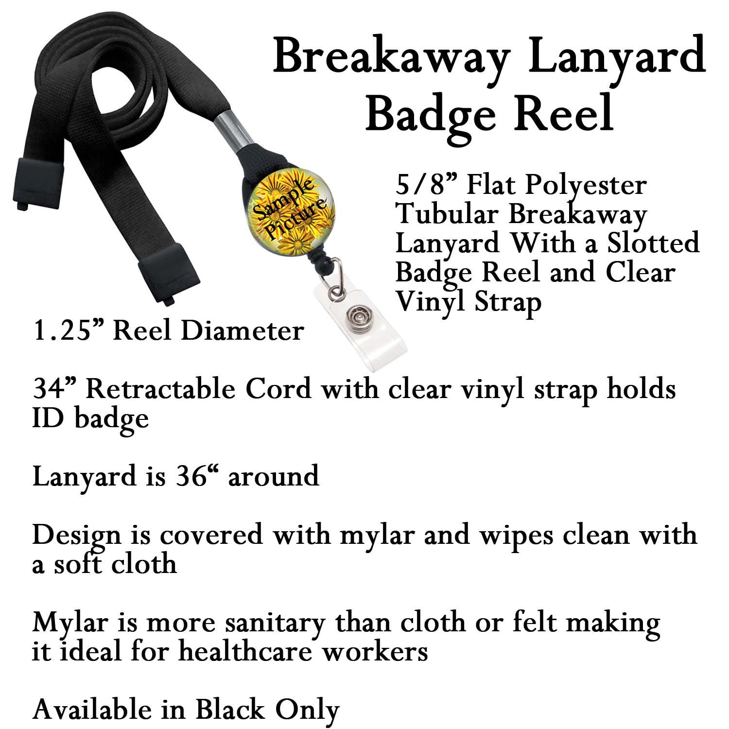 Retro Badge Reel, Retractable Badge Holder Nurse Stethoscope ID