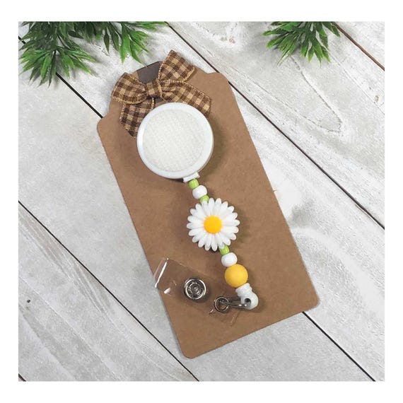 Sunflower Badge Reel for Interchangeable Badge Tops