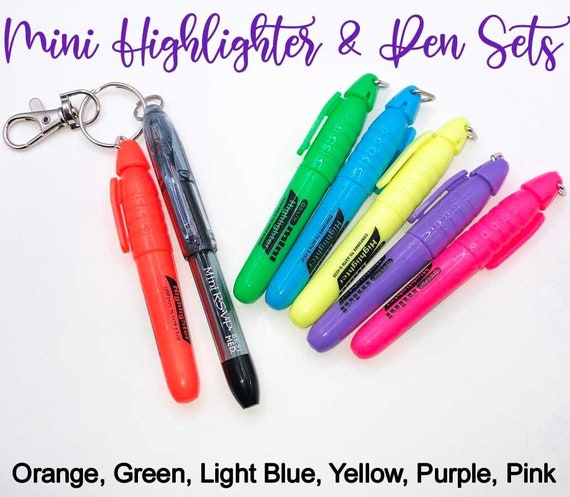 Badge Reel Accessories, Mini Pen, Mini Highlighter, RN Badge, Nurse Gift,  Mini Pen Set - Add-Ons, Keyring