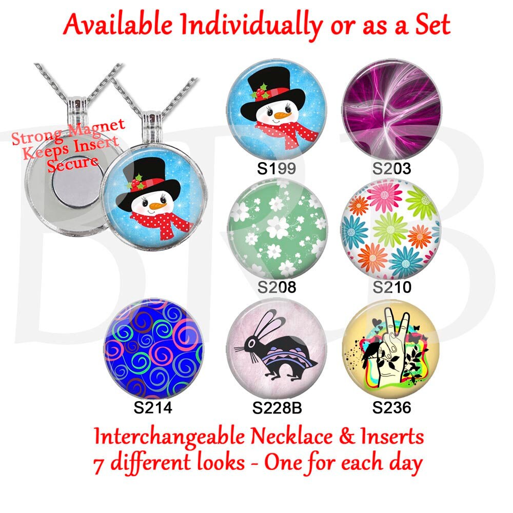 Magnetic Inserts and Toppers for Interchangeable Necklaces and Bracelets,  Magnetic Toppers, Jewelry Magnets 