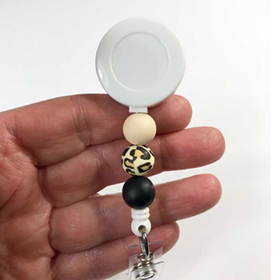 Beaded Interchangeable Badge Reel Silicone Beads Etsy