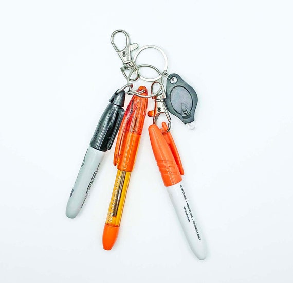 Badge Reel Accessories, Mini Sharpie, Mini Pen Keychain, Mini Dry