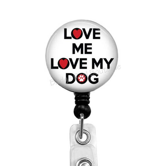 Badge Reels, Retractable Badge Holder, Dog Lover Badge Reel