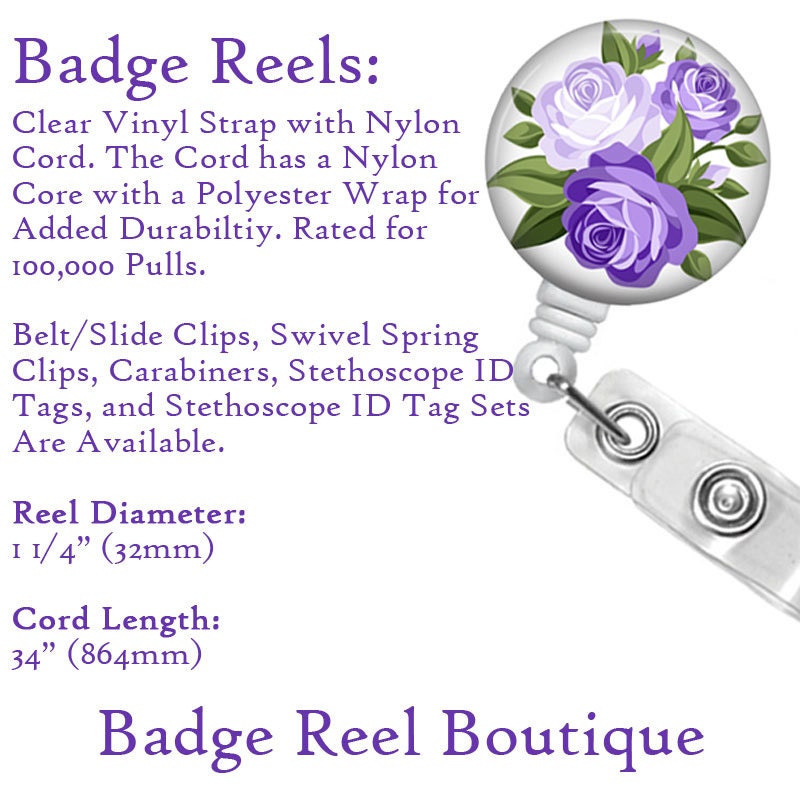 Badge Reel for Nurse RN LVN PCT CNA Case Manager Add Any Title