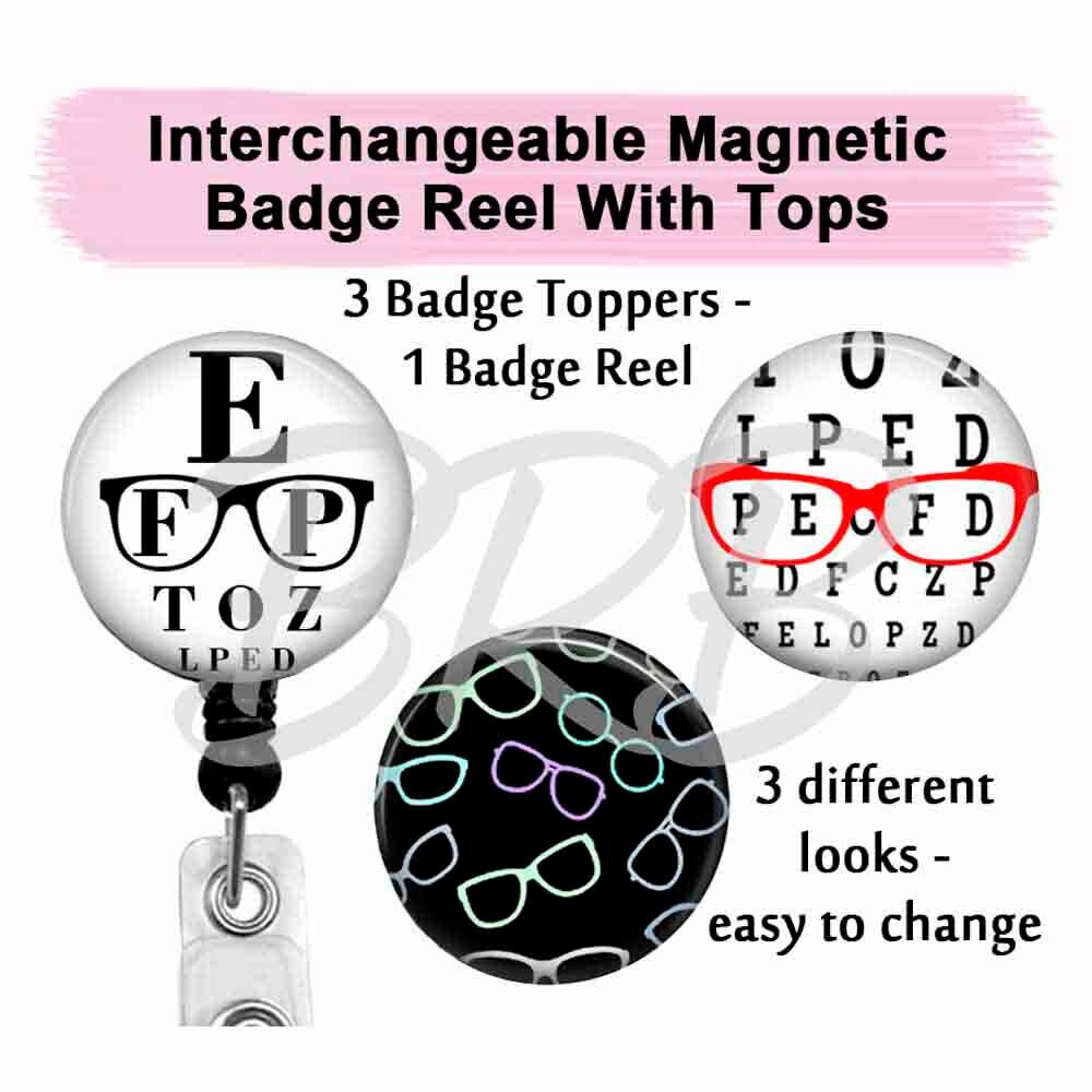 6 Pack Magnetic Eyeglass Holder for Shirt Magnetic Badge Holder Sunglasses  Pin Glasses Holder Stand ID Name Tags for Clothes
