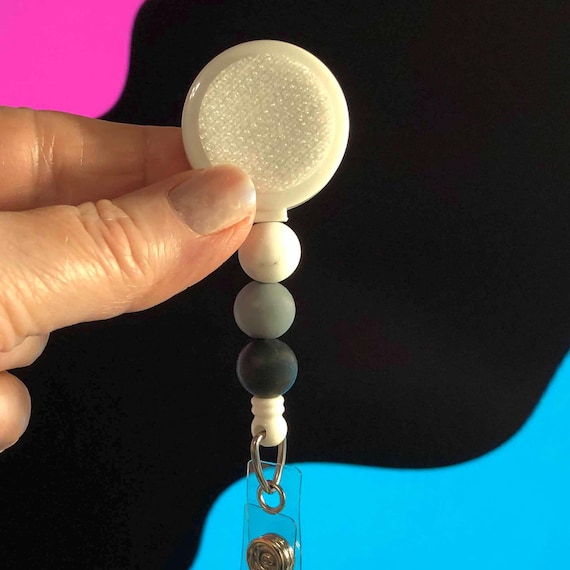 Interchangeable Badge Reel with or without Hook and Loop