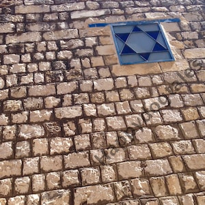 DIGITAL DOWNLOAD, Star of David on Bricks, Tsfat Israel, DIY Home Decor