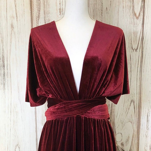 Red Velvet Dress - Etsy