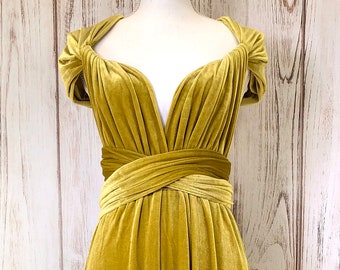 yellow and blue wedding dress