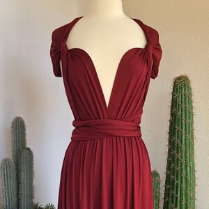 The Merlot Wrap Dress [S-L] main image 1