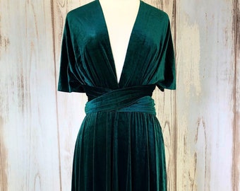 wallis velvet wrap dress