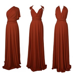 copper infinity dress