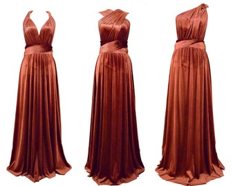 maroon multiway dress