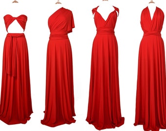 bloody red infinity dress