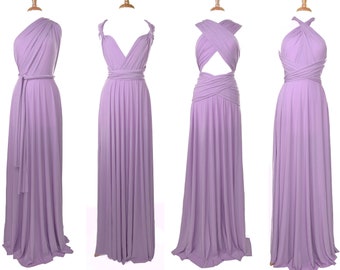 PURPLE ROSE Bridesmaid Dress/ CUSTOM Lengths/ Convertible | Etsy