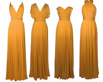 sunshine yellow bridesmaid dresses