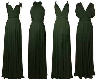 dark forest green dress