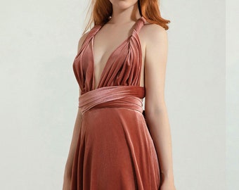 copper infinity dress