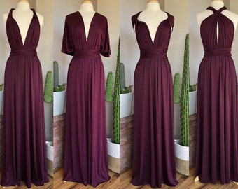 plum gowns