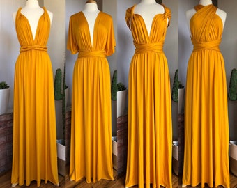 fall mustard yellow dress