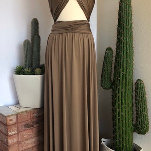 MOCHA Bridesmaid Dress/ Custom Length / Convertible Dress / Infinity Dress/ Multiway Dress/ Multi Wrap Dress / Plus Size / image 5