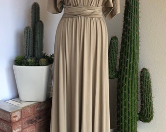 CHAMPAGNE Bridesmaid Dress/ CUSTOM Lengths/ Convertible Dress / Infinity  Dress/multiway Dress/ Multi Wrap Dress / Plus Size / - Etsy