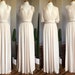 IVORY Bridesmaid Dress/ Custom Length / Convertible Dress / Infinity Dress/ Multiway Dress/  Multi Wrap Dress / Plus Size / Wedding Dress 