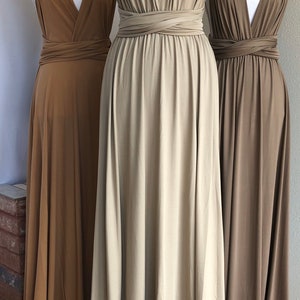 MOCHA Bridesmaid Dress/ Custom Length / Convertible Dress / Infinity Dress/ Multiway Dress/ Multi Wrap Dress / Plus Size / image 7