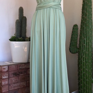 SAGE Bridesmaid Dress/ CUSTOM LeNGTHS/ Convertible Dress / Infinity Dress/ Multiway Dress/ Multi Wrap Dress / Plus Size / zdjęcie 5