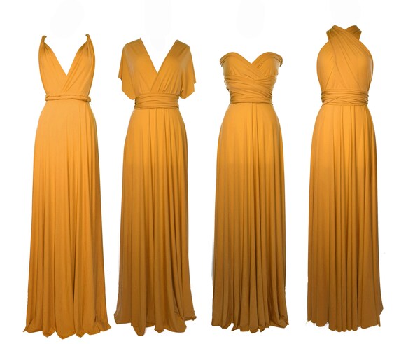 mustard bridal dresses