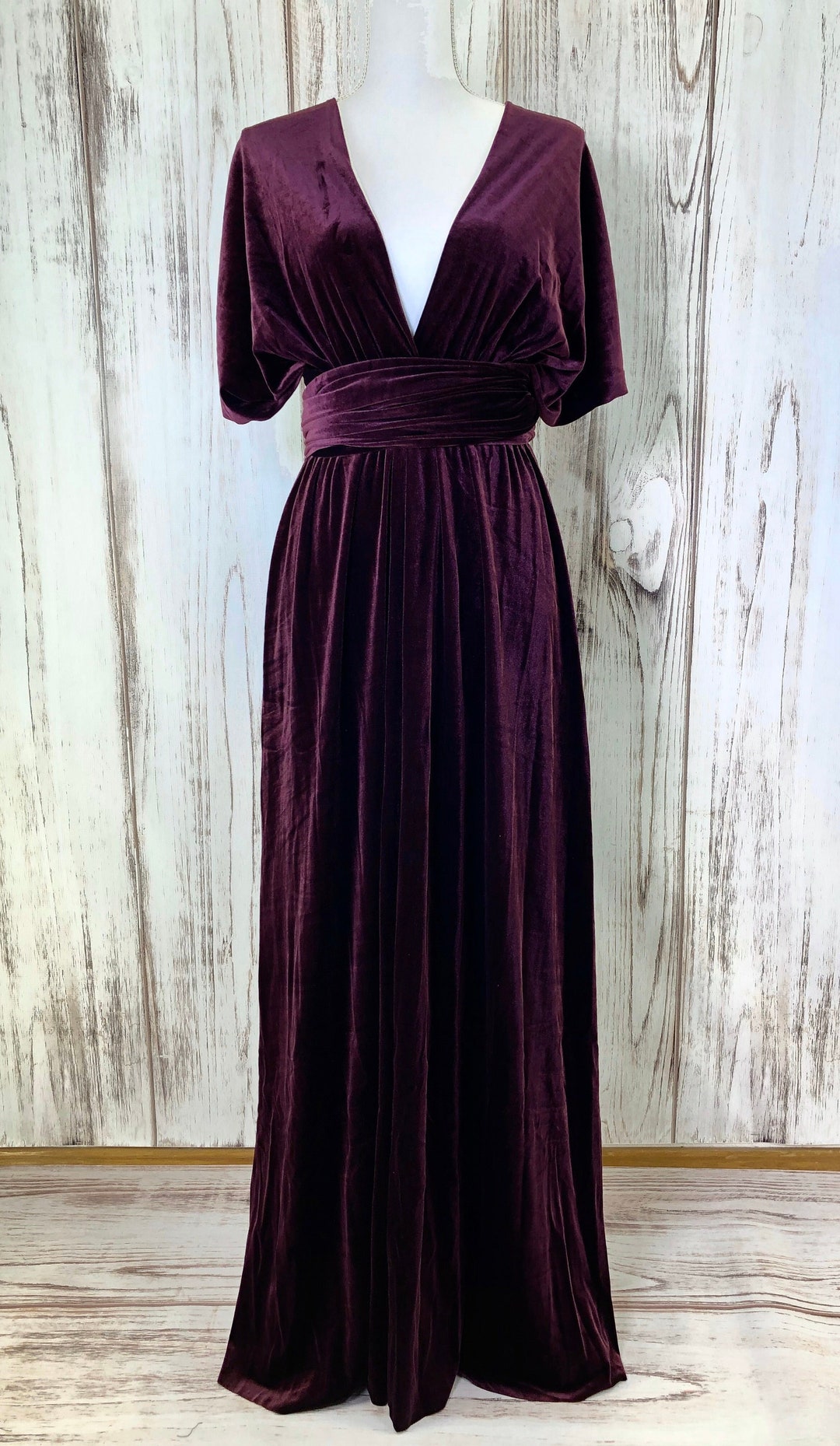 Criss-Cross Multi Wear Convertible Bridesmaid Dresses Plum