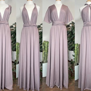 LAVENDER CREAM Bridesmaid Dress/ CUSTOM/ Convertible Dress / Infinity Dress/ Multiway Dress/  Multi Wrap Dress /  Plus Size / Petite/ Tall
