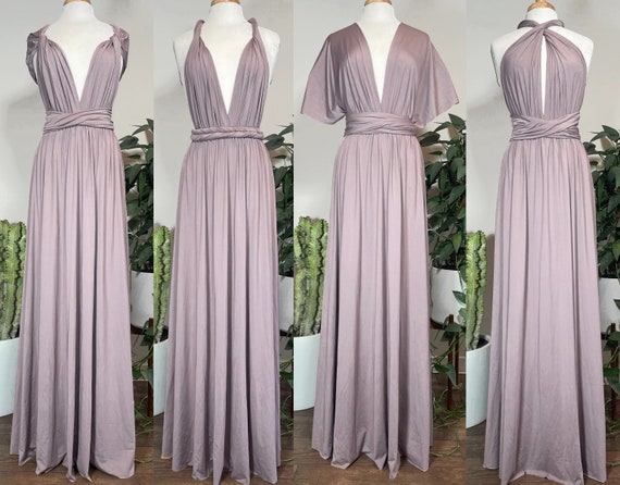 LAVENDER CREAM Bridesmaid Dress/ CUSTOM/ Convertible Dress / Infinity Dress/ Multiway Dress/  Multi Wrap Dress /  Plus Size / Petite/ Tall