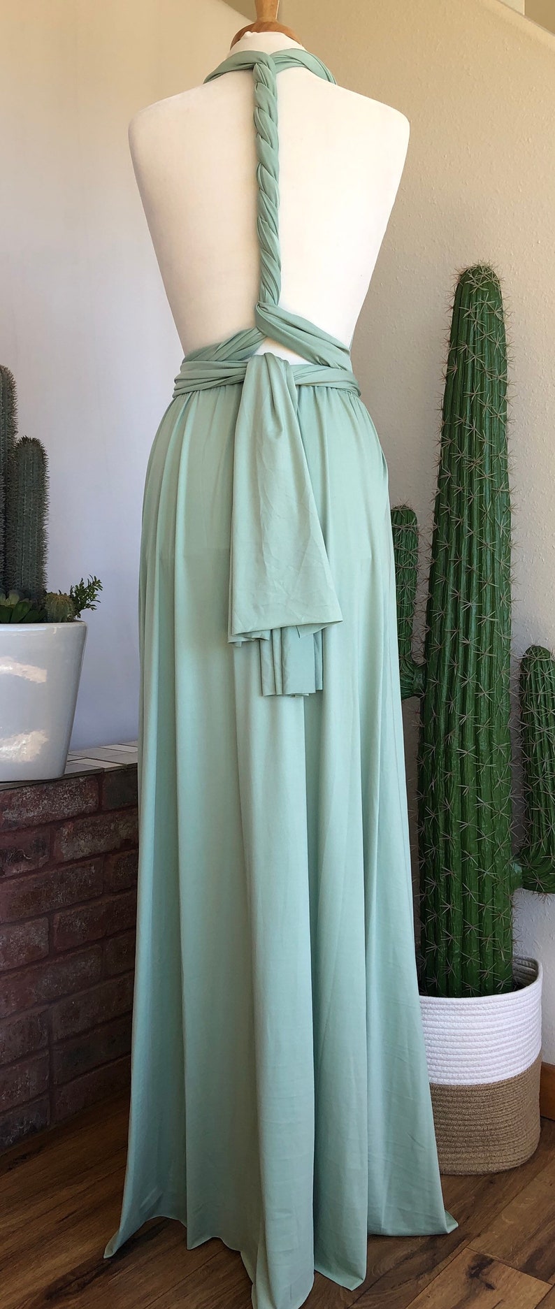 SAGE Bridesmaid Dress/ CUSTOM LeNGTHS/ Convertible Dress / Infinity Dress/ Multiway Dress/ Multi Wrap Dress / Plus Size / zdjęcie 7