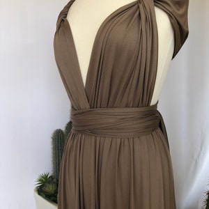 MOCHA Bridesmaid Dress/ Custom Length / Convertible Dress / Infinity Dress/ Multiway Dress/ Multi Wrap Dress / Plus Size / image 6