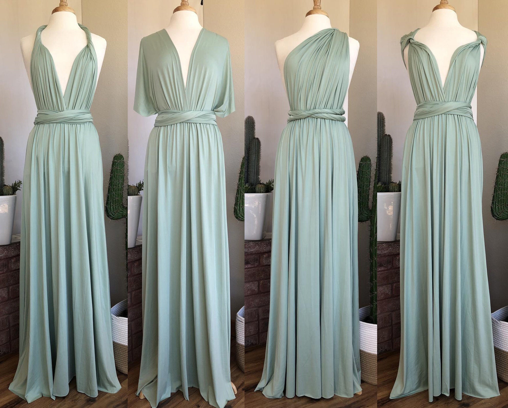 SAGE Bridesmaid Dress/ CUSTOM Lengths ...