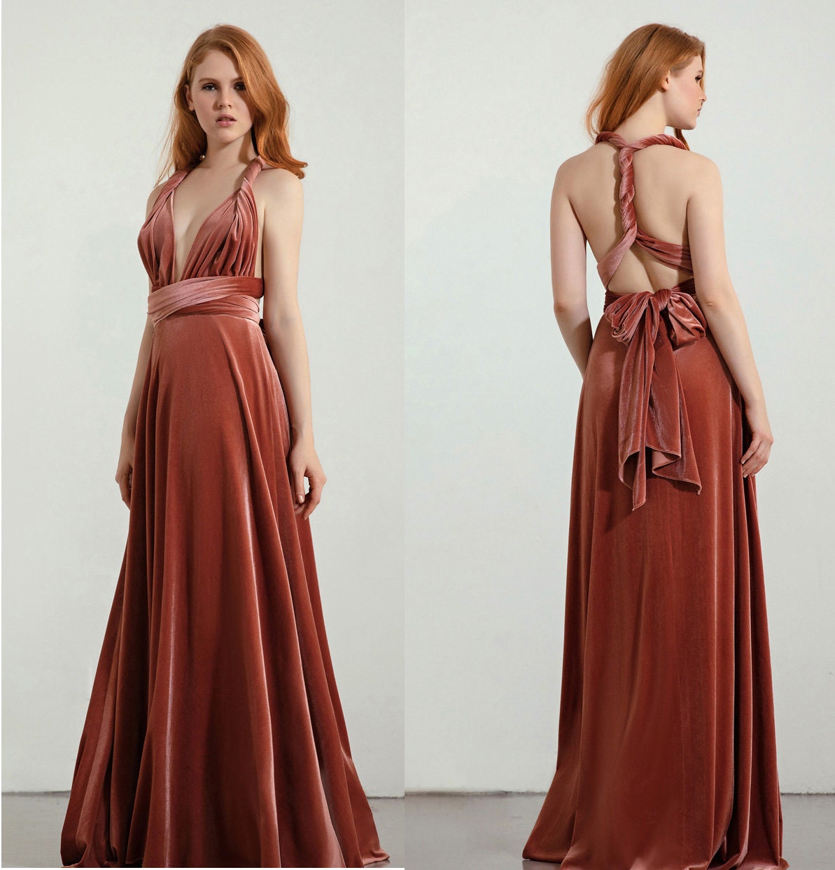 VELVET Infinity Dress/ 13 COLORS/ Bridesmaids Dress/ Convertible Dress ...