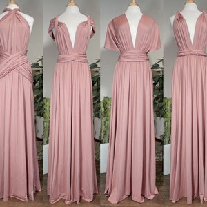 ROSE QUARTZ Bridesmaid Dress/ CUSTOM/ Convertible Dress / Infinity Dress/ Multiway Dress/  Multi Wrap Dress /  Plus Size / Petite/ Tall