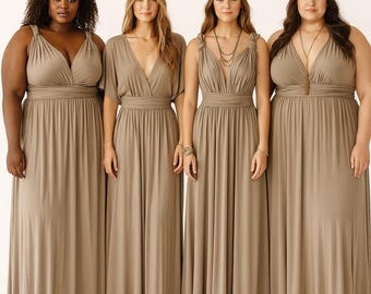 TDY Plus Size Maxi Bridesmaid Infinity Dress / Multiway Dress / Long Ball  Gown Convertible Wrap Dress (plus Size) - Etsy